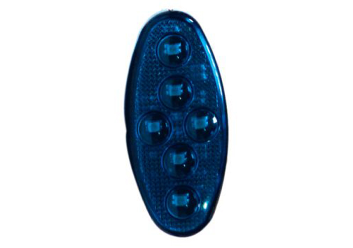 Feu stroboscopique ovale LED bleu